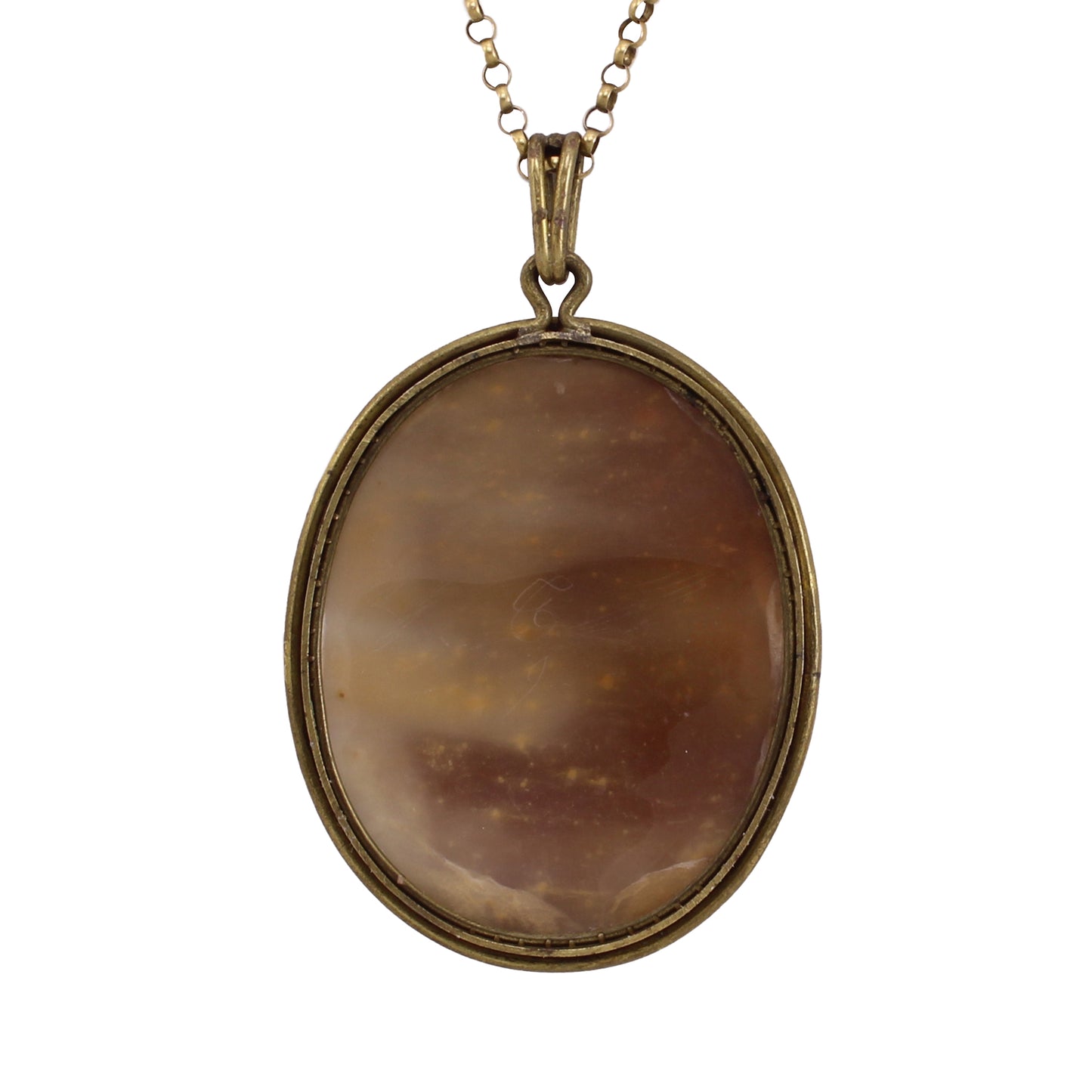 Victorian Sardonyx Shell Cameo Pendant Back