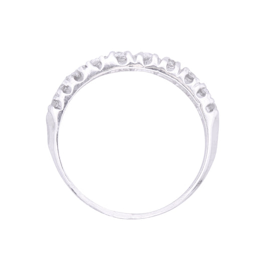 Platinum and 1.04 cttw Diamond Eternity Band Side