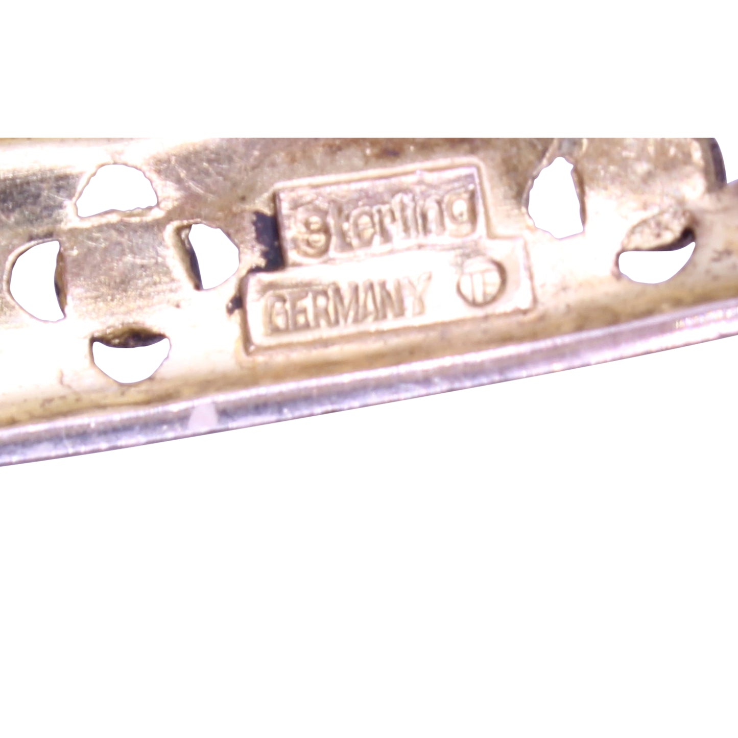 Art Deco Theodor Fahrner Sterling Silver Vermeil and Turquoise Bracelet Mark