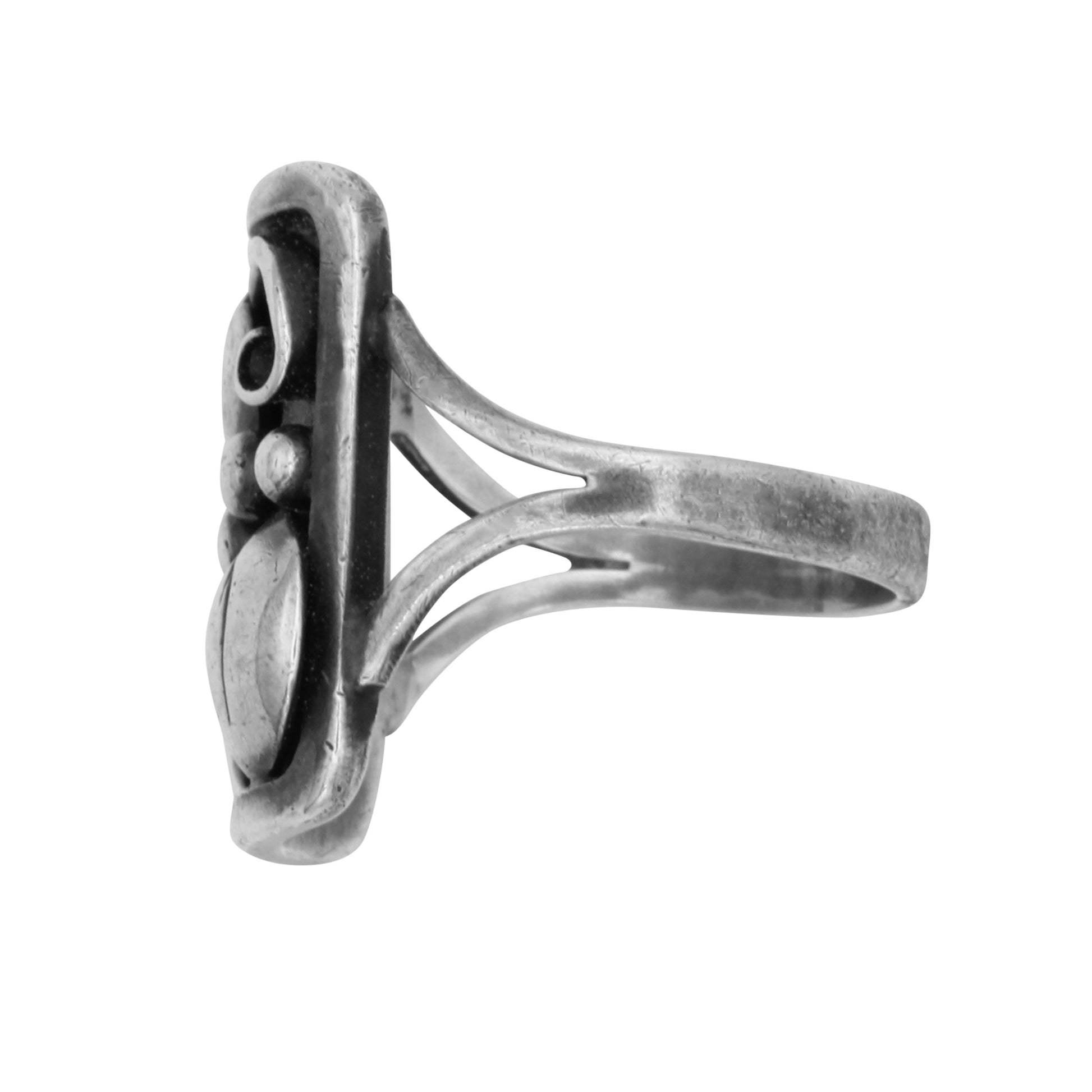 Vintage Niels Erik From Denmark Sterling Ring Side