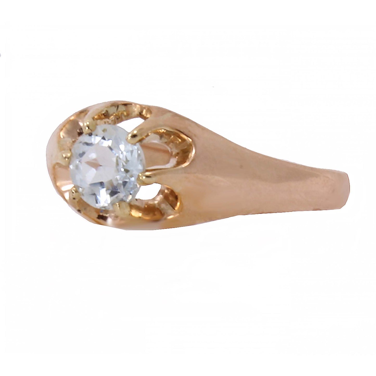 Aquamarine 14k Rose Gold Ring