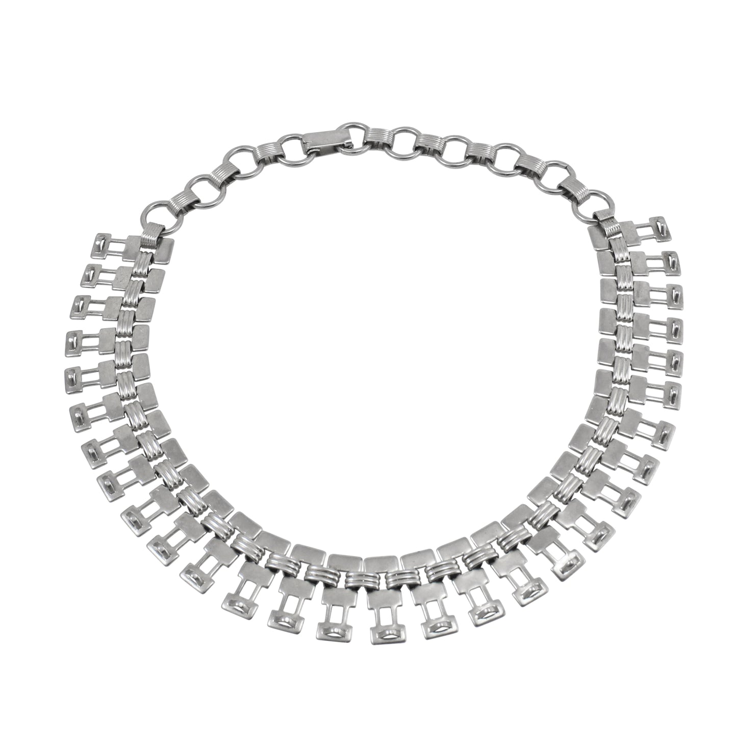Art Deco Geometric Necklace Full