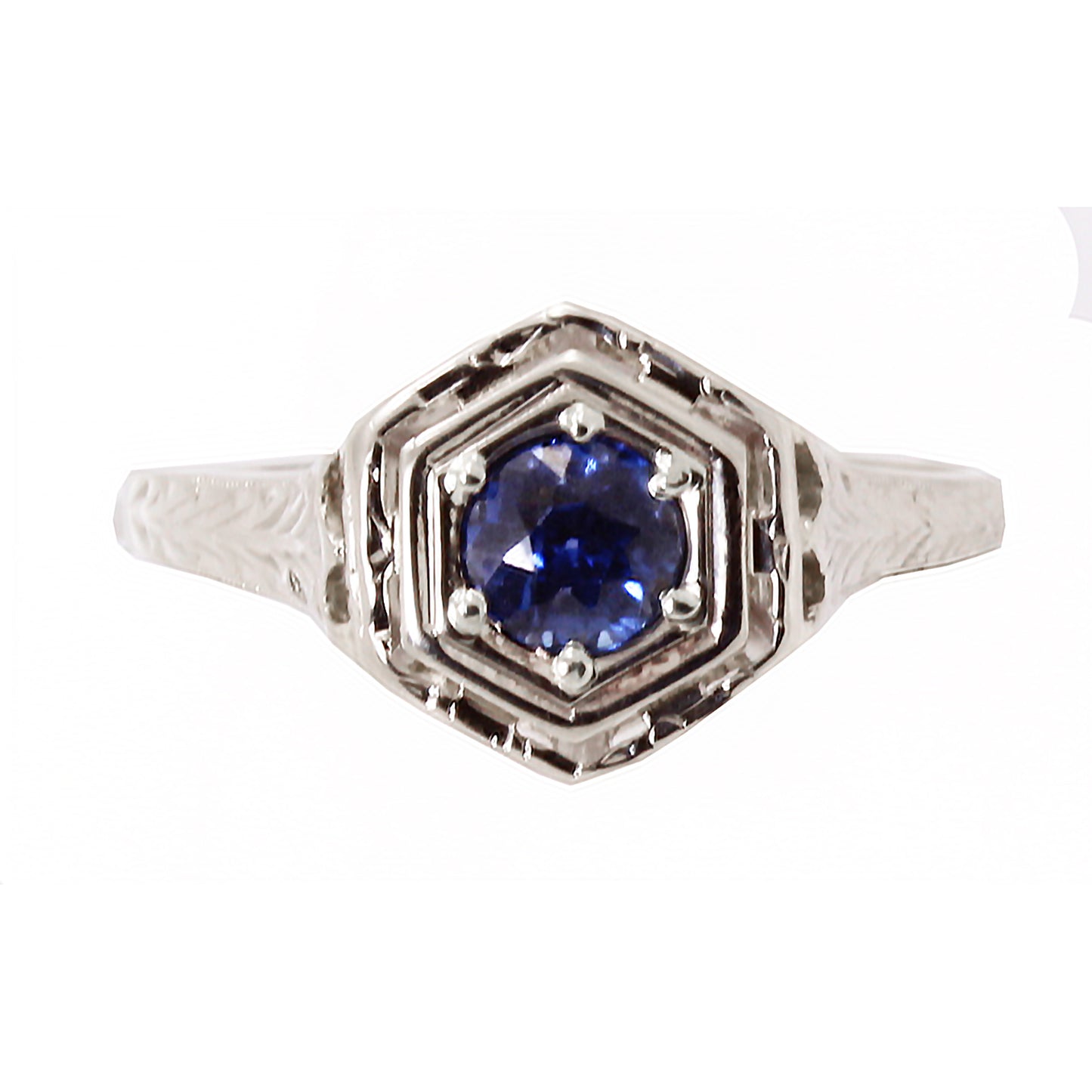 Art Deco Natural Sapphire