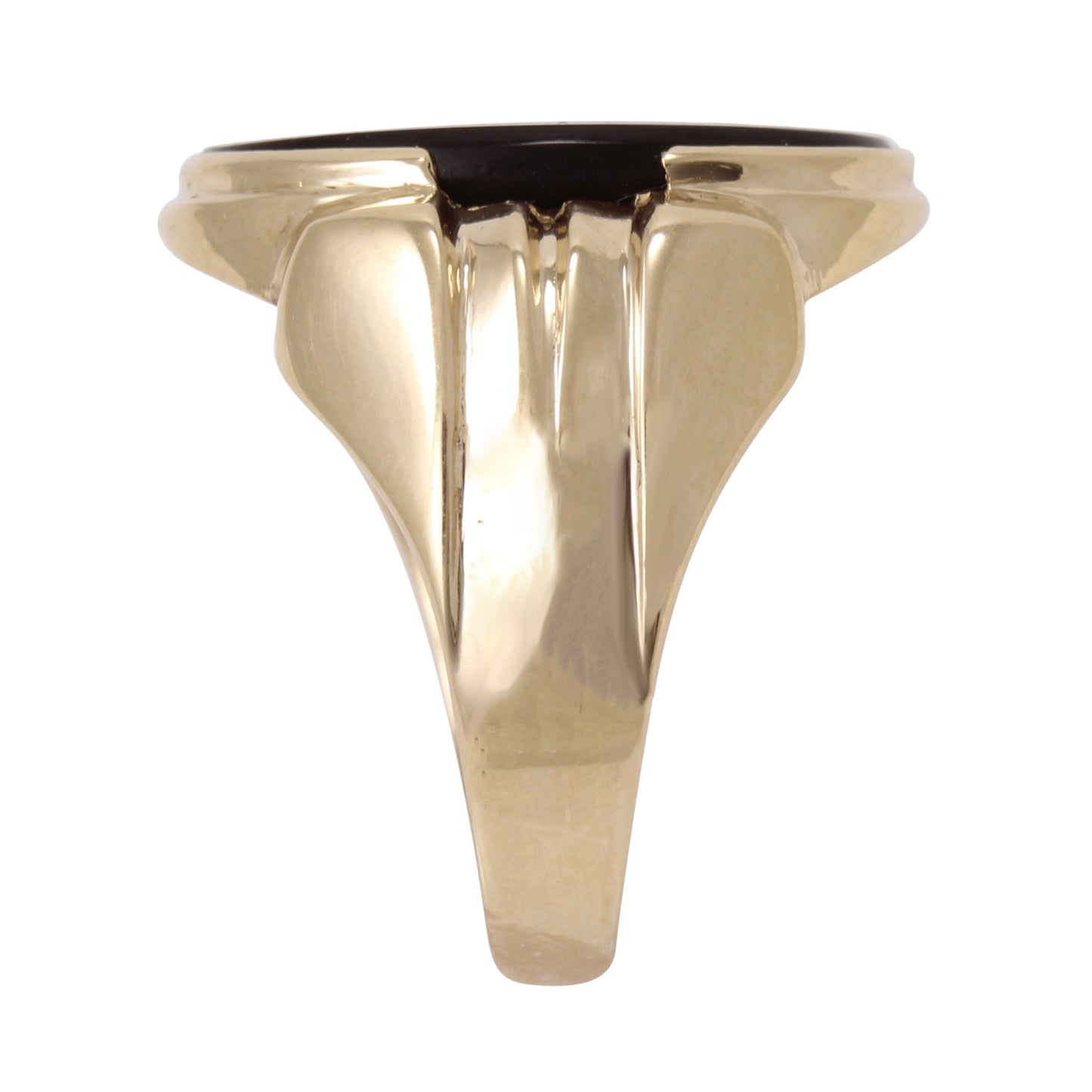 Sard Intaglio 10k Yellow Gold Ring Full Side