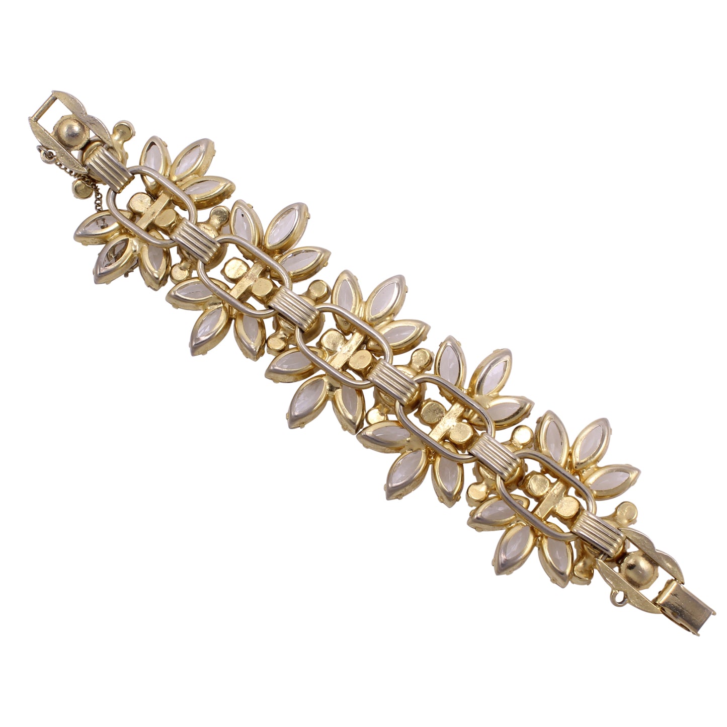 Juliana Glamorous Clear and Aurora Borealis Bracelet Back