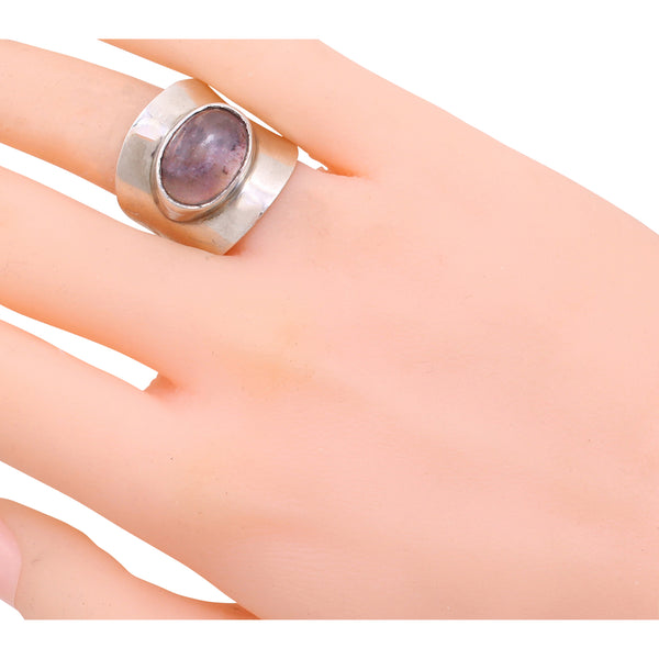 Vintage Mexico Sterling Light Amethyst Ring