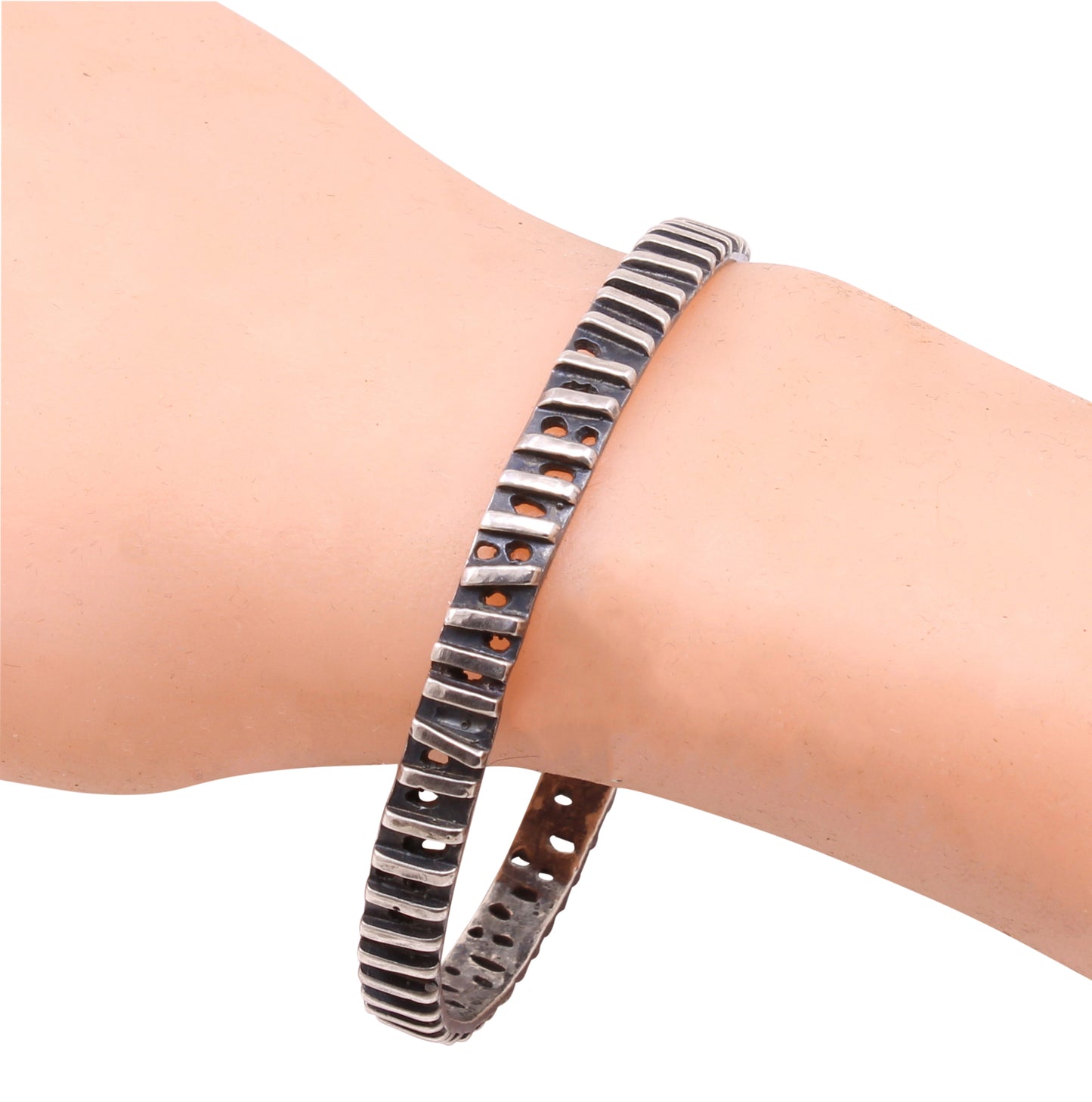Mid-Century Modernist Sterling Bracelet
