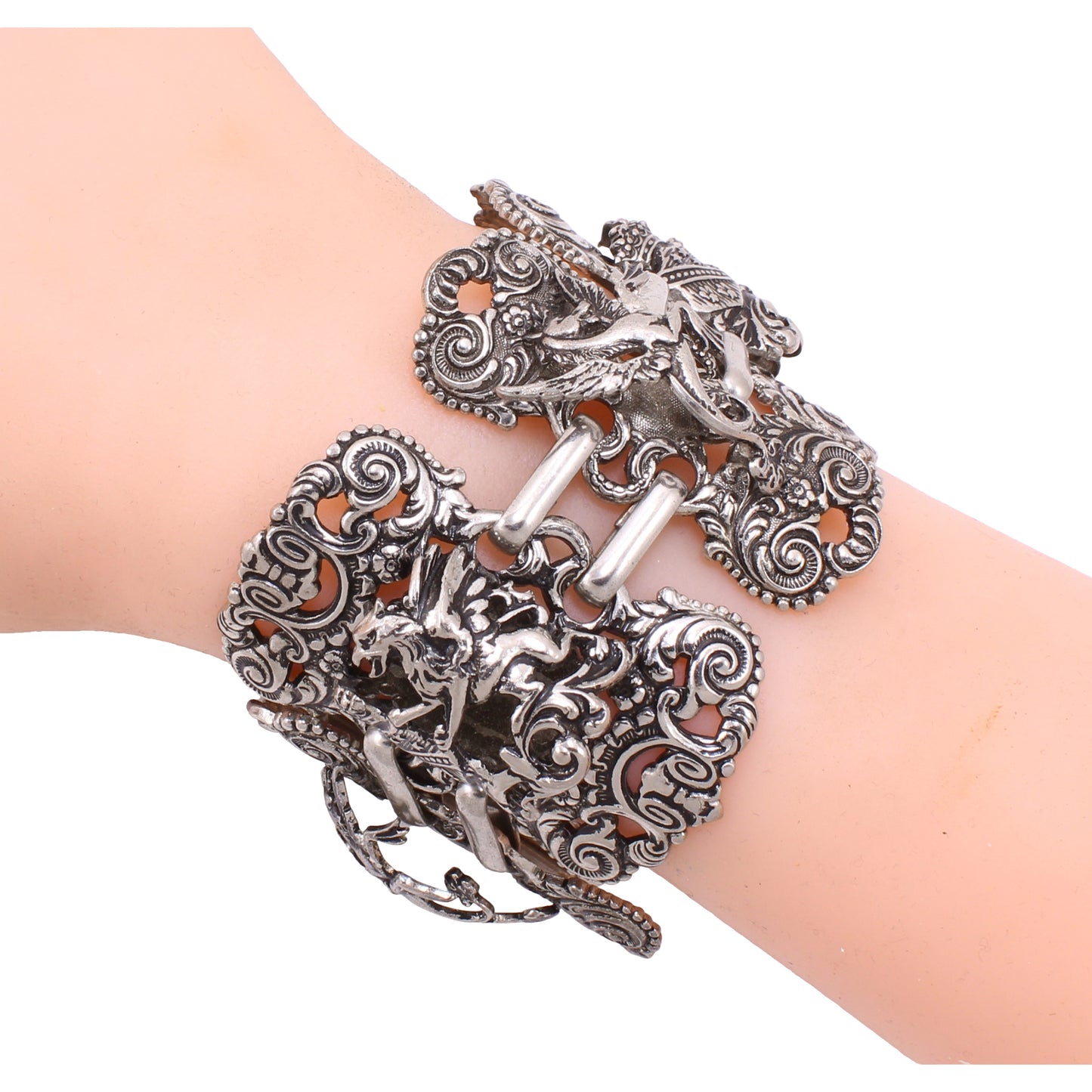 Napier Griffin Sea Serpent Dragon Bracelet Worn