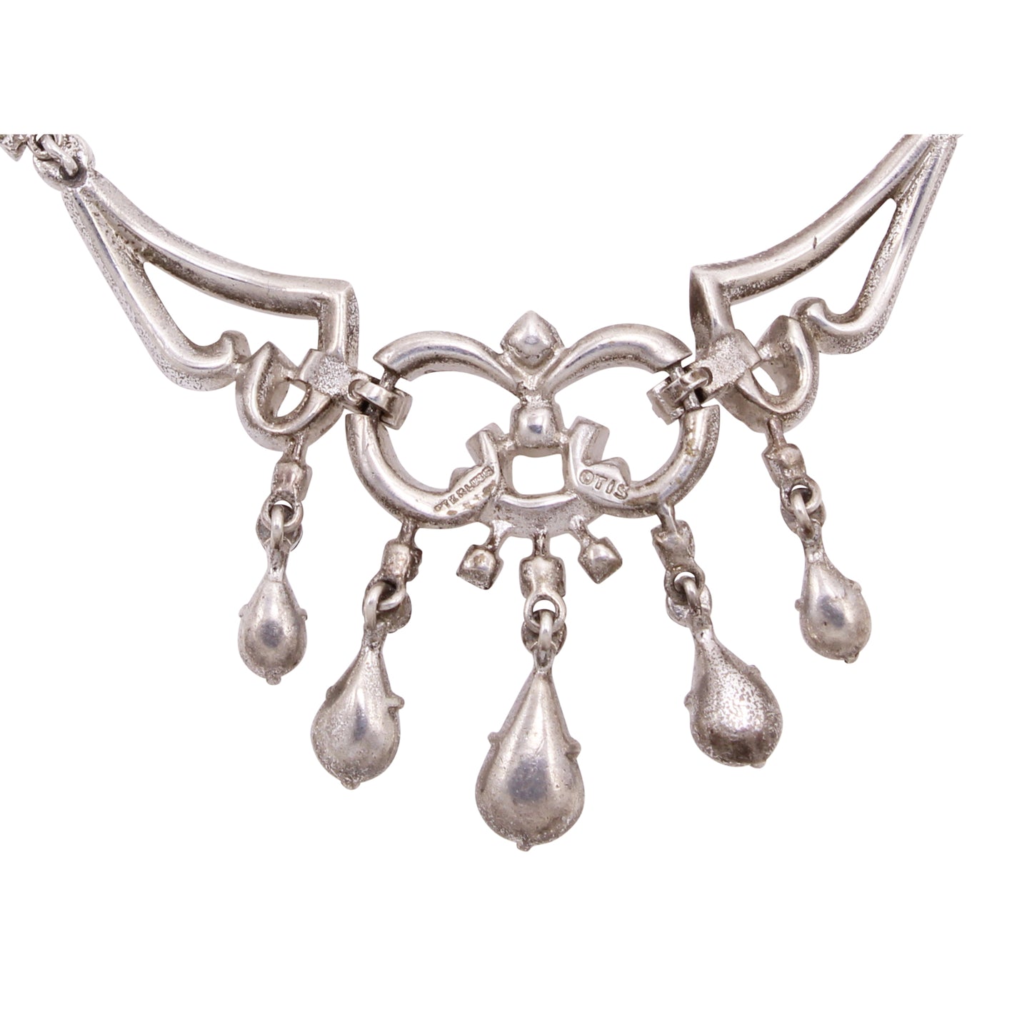 Sterling Rhinestone Necklace by Otis Back