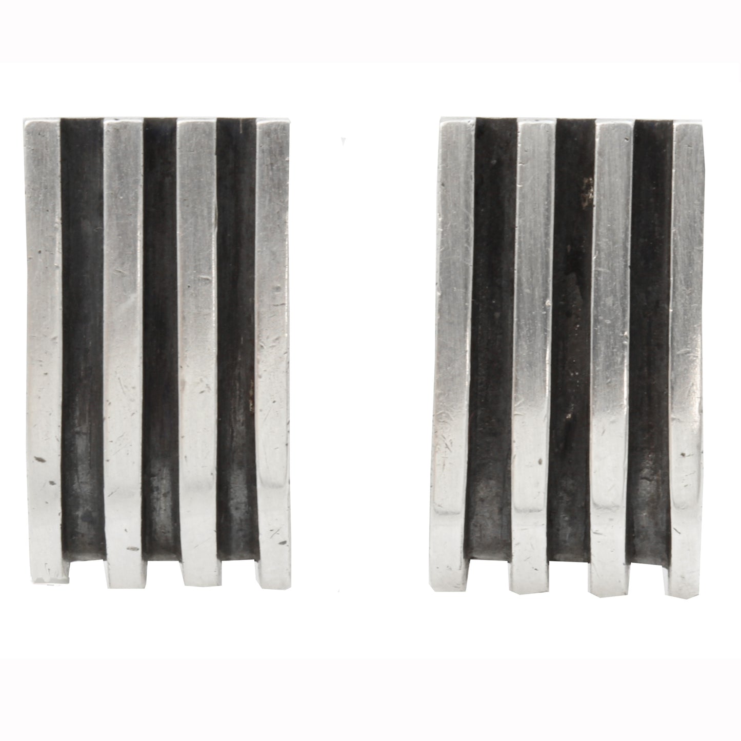 Antonio Pineda Sterling Silver Cuff Links Front