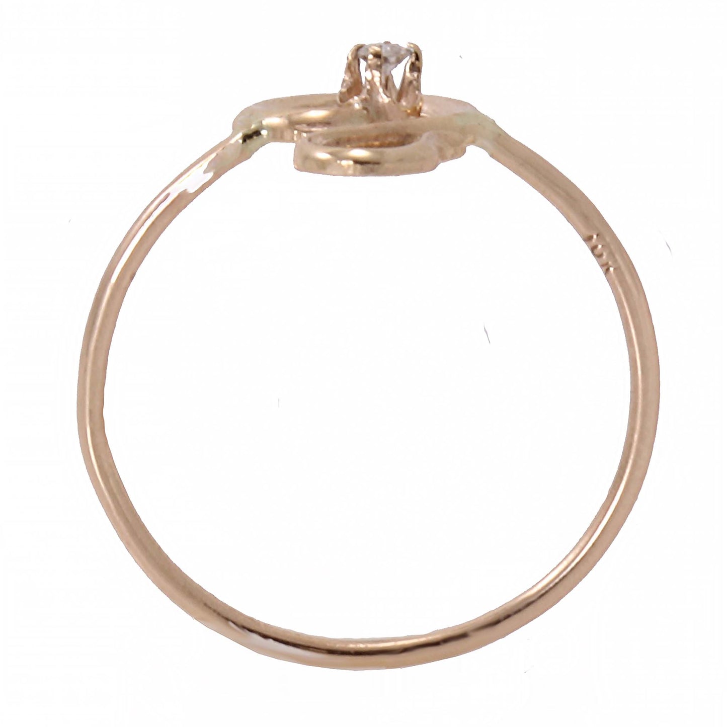 Question Mark 10k Gold Conversion Ring Side