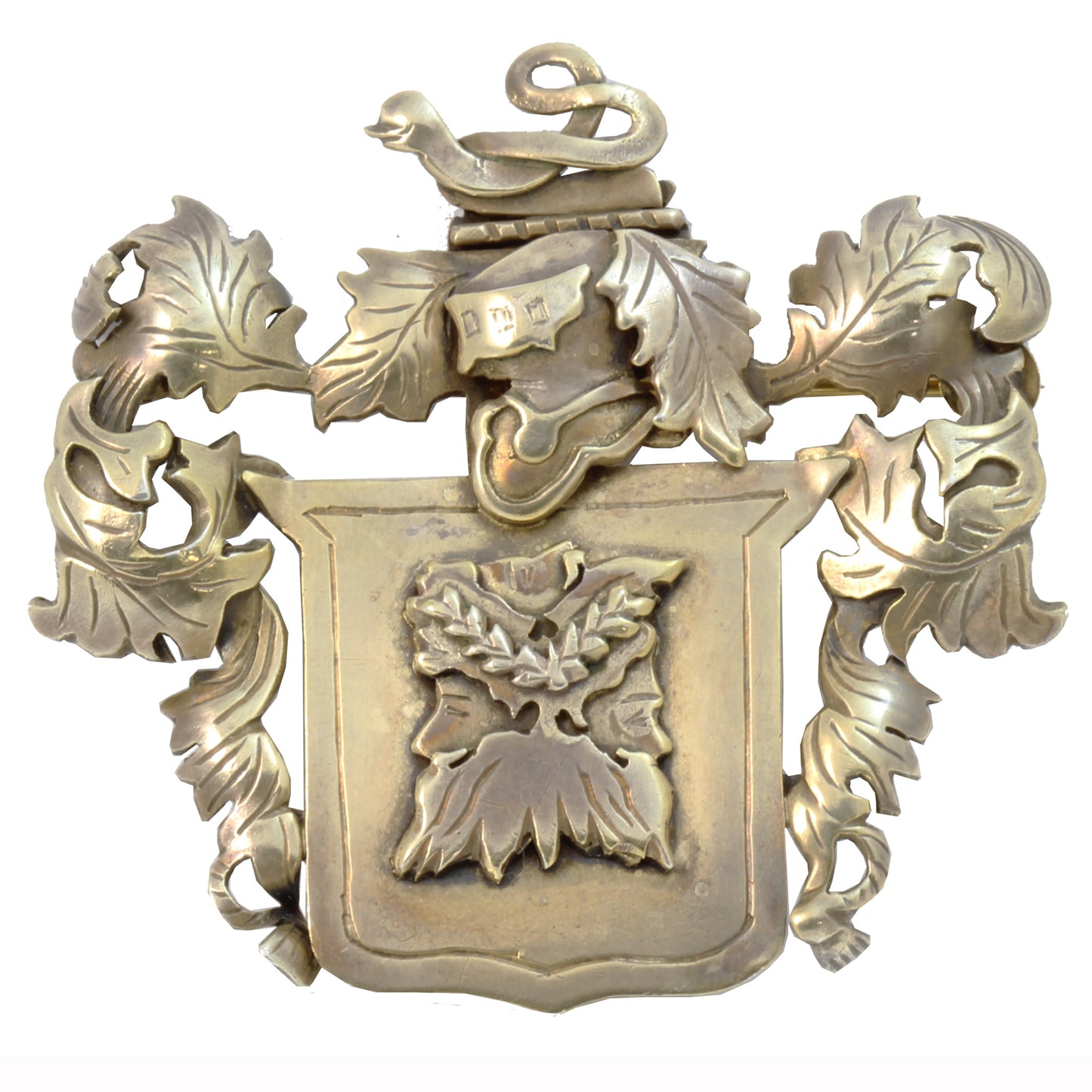 Mary Schimpff Mid-Century Gilt Sterling Silver Pin/Brooch Front