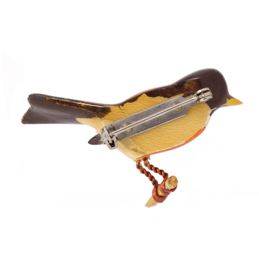 Takahashi Robin Bird Pin Back