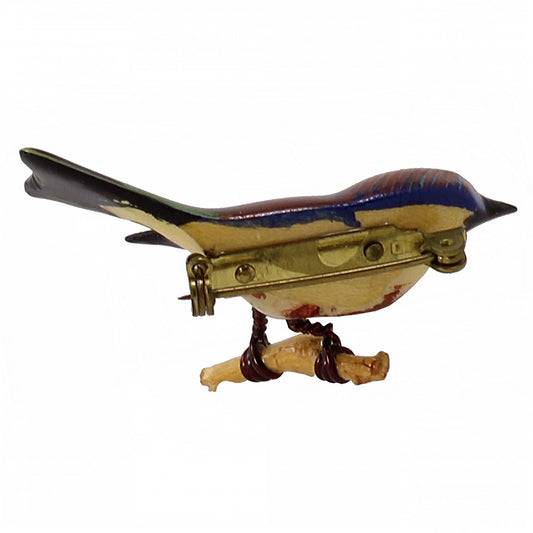 Takahashi Female Eastern Bluebird Pin Back