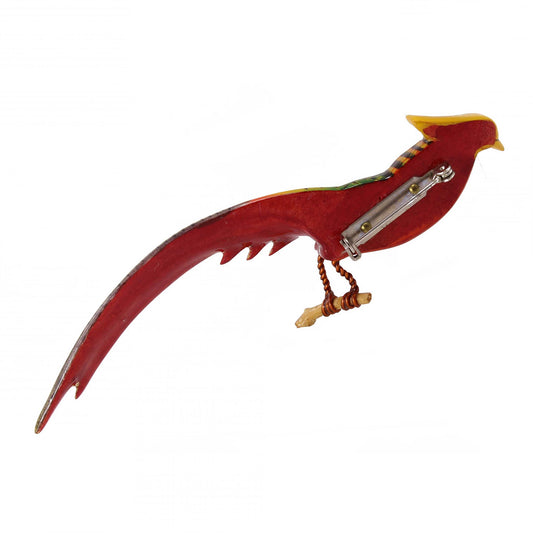 Takahashi Golden Pheasant Bird Pin Back