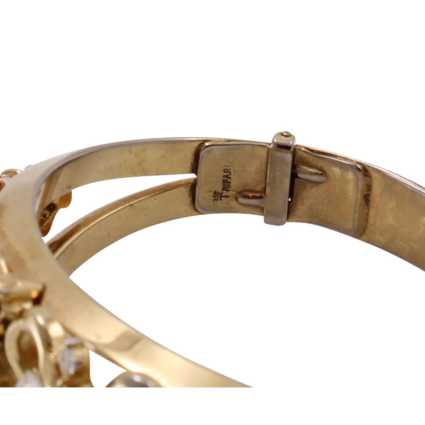 Trifari Alfred Phillipe Clair de Lune Moonstone Rhinestone Bracelet Signature