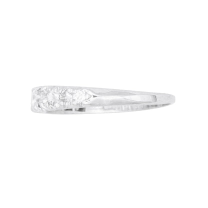 Platinum and 1.04 cttw Diamond Eternity Band Side