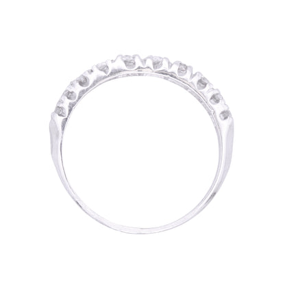 Platinum and 1.04 cttw Diamond Eternity Band Side