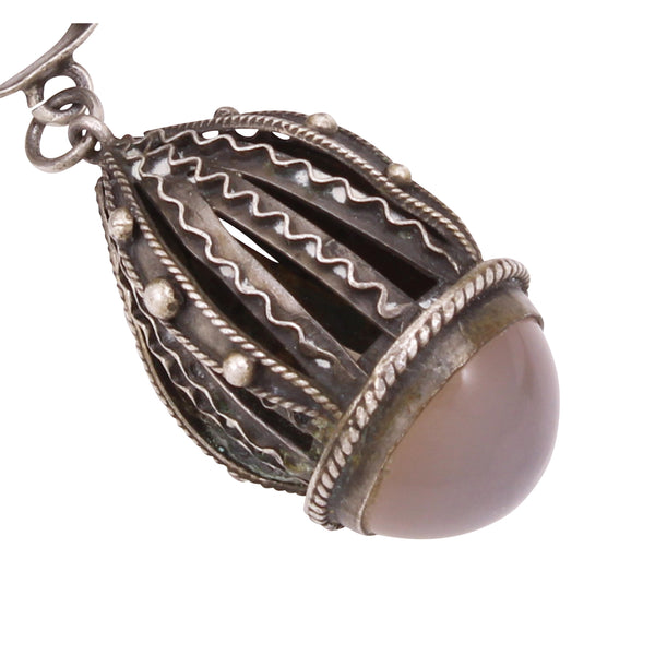 Franconeri Italian Silver Etrusan Style Charm Bracelet with Perfume