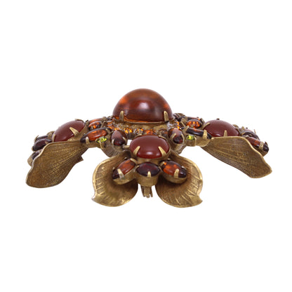 Remarkable Maltese Cross Pin Brooch Side