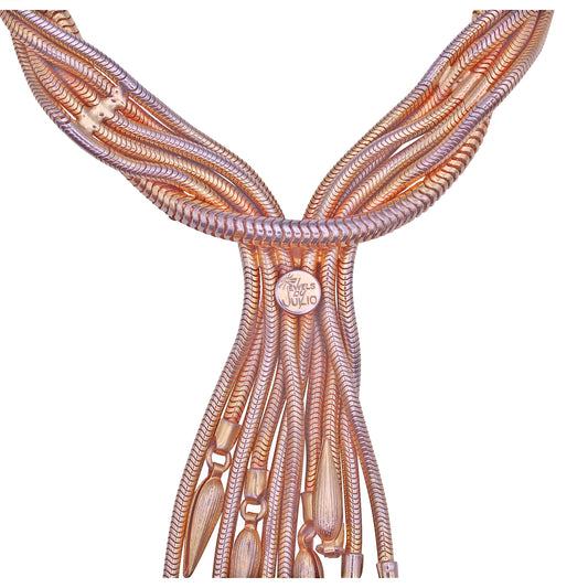 Jewels by Julio Gas Pipe Chain Necklace Back
