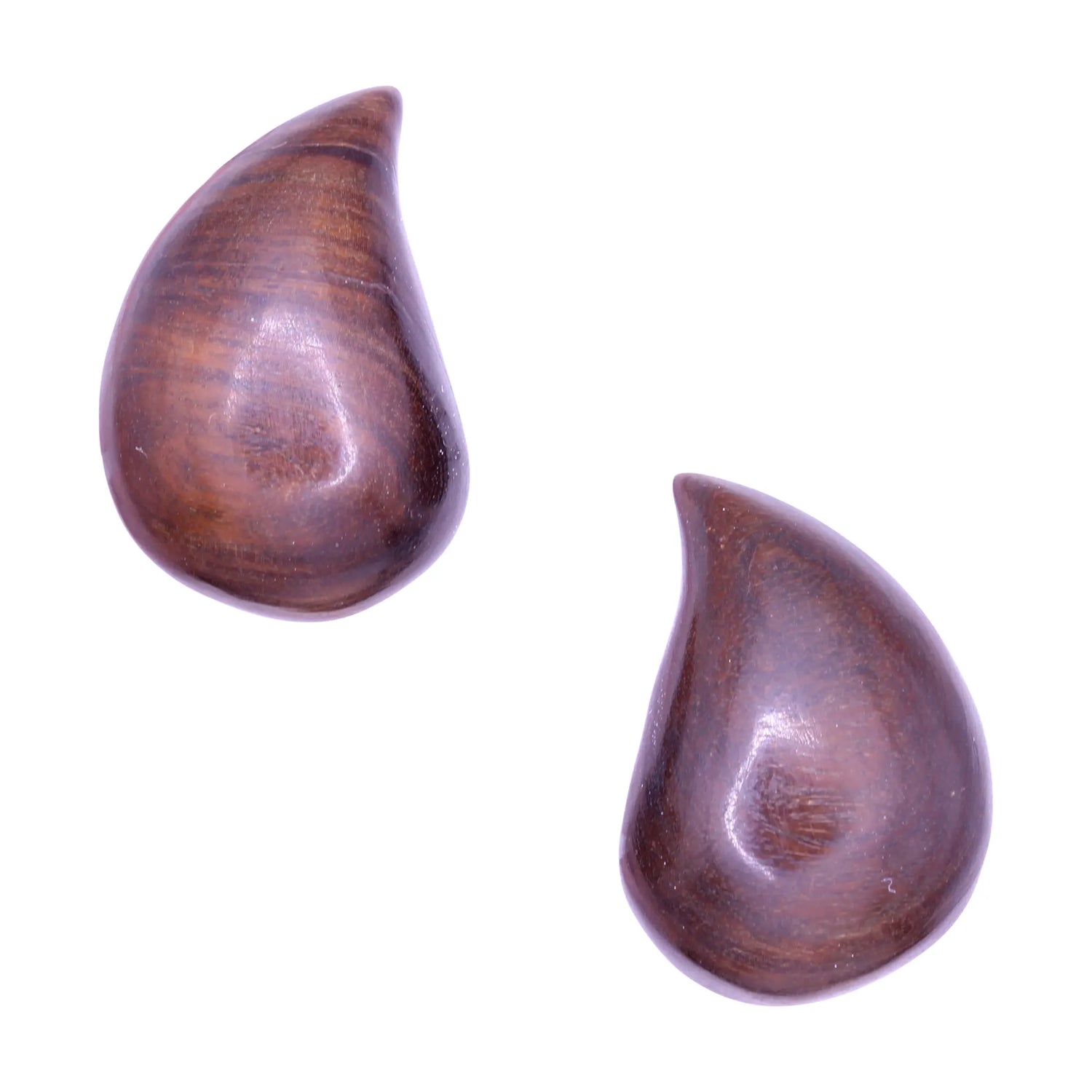 Patricia Von Musulin Wood and Sterling Vintage Earrings