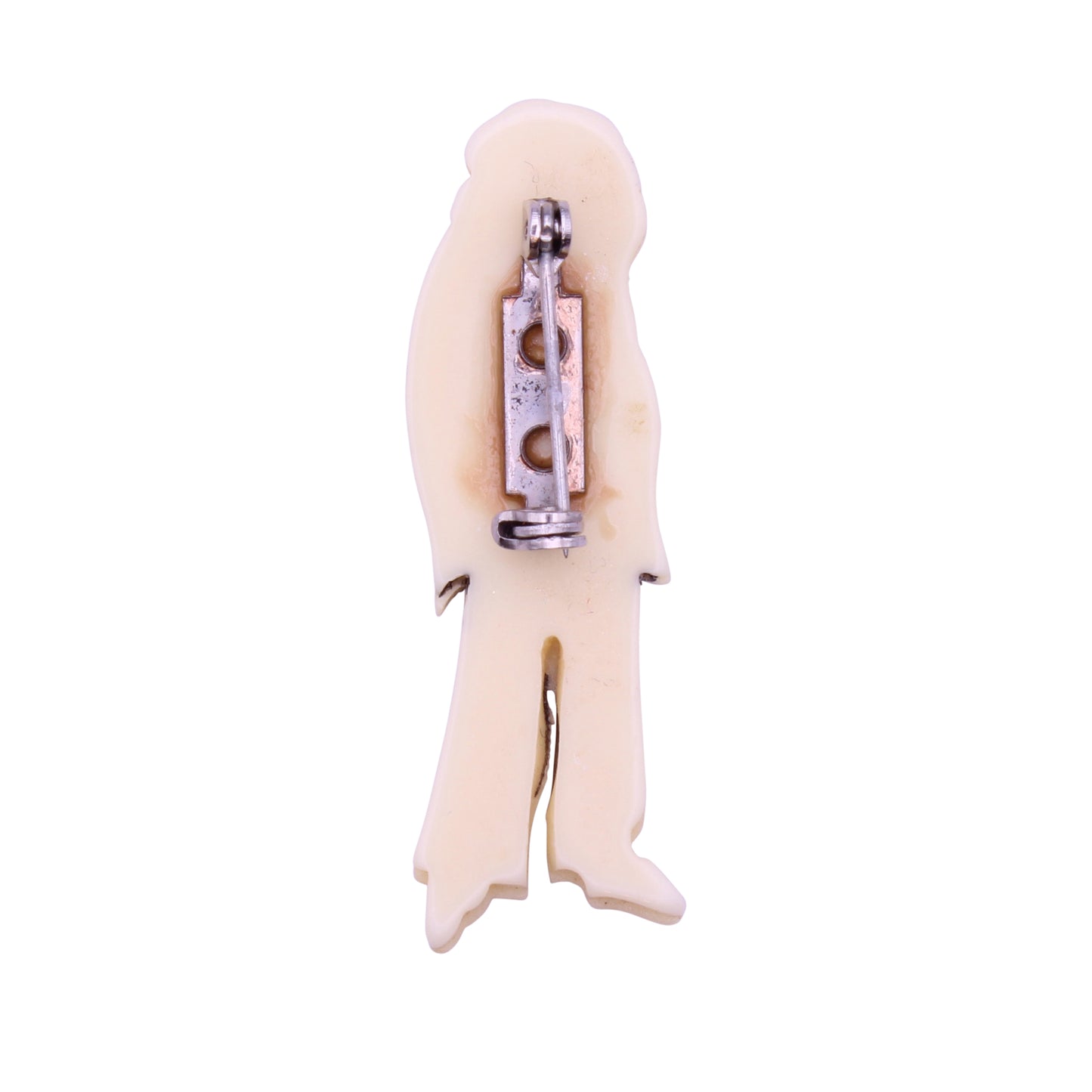 Vintage French Pierrot Clown Brooch Pin Back