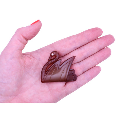 Denmark Margit Brandt Swan Carmel Plastic Pin Brooch Held