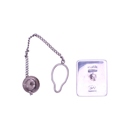 Toshikane Japan Arita Porcelain Nikko Toshogu Shrine Vintage Tie Tack Pin Back