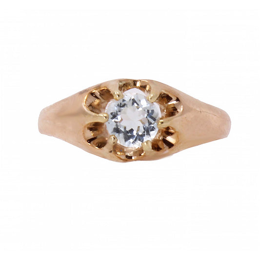 Aquamarine 14k Rose Gold Ring