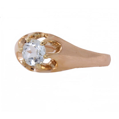 Aquamarine 14k Rose Gold Ring