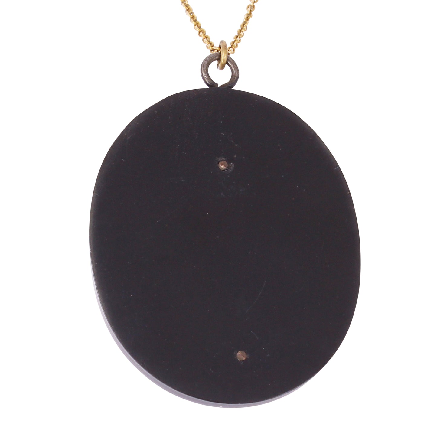 Victorian Vulcanite Cameo Pendant