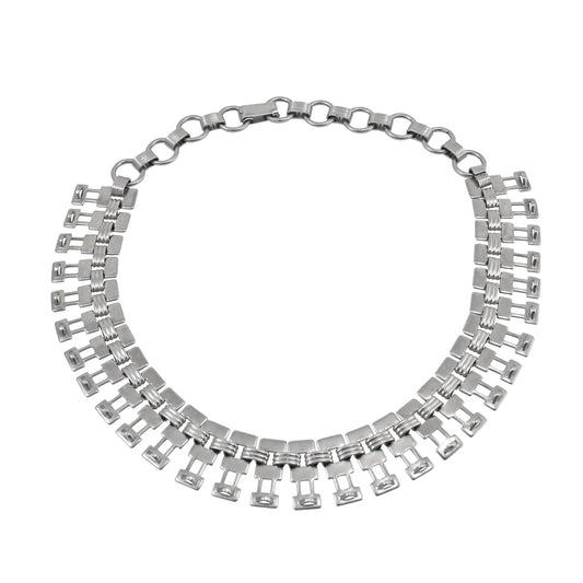 Art Deco Geometric Necklace Full