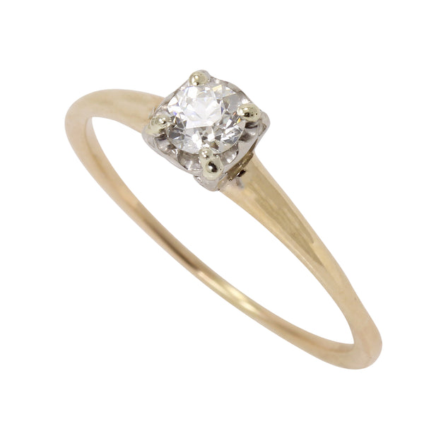 Diamond Solitaire .25ct 14k Yellow Gold Ring
