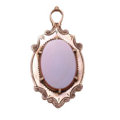 Victorian Double Sided 12k Gold Hardstone Locket Front