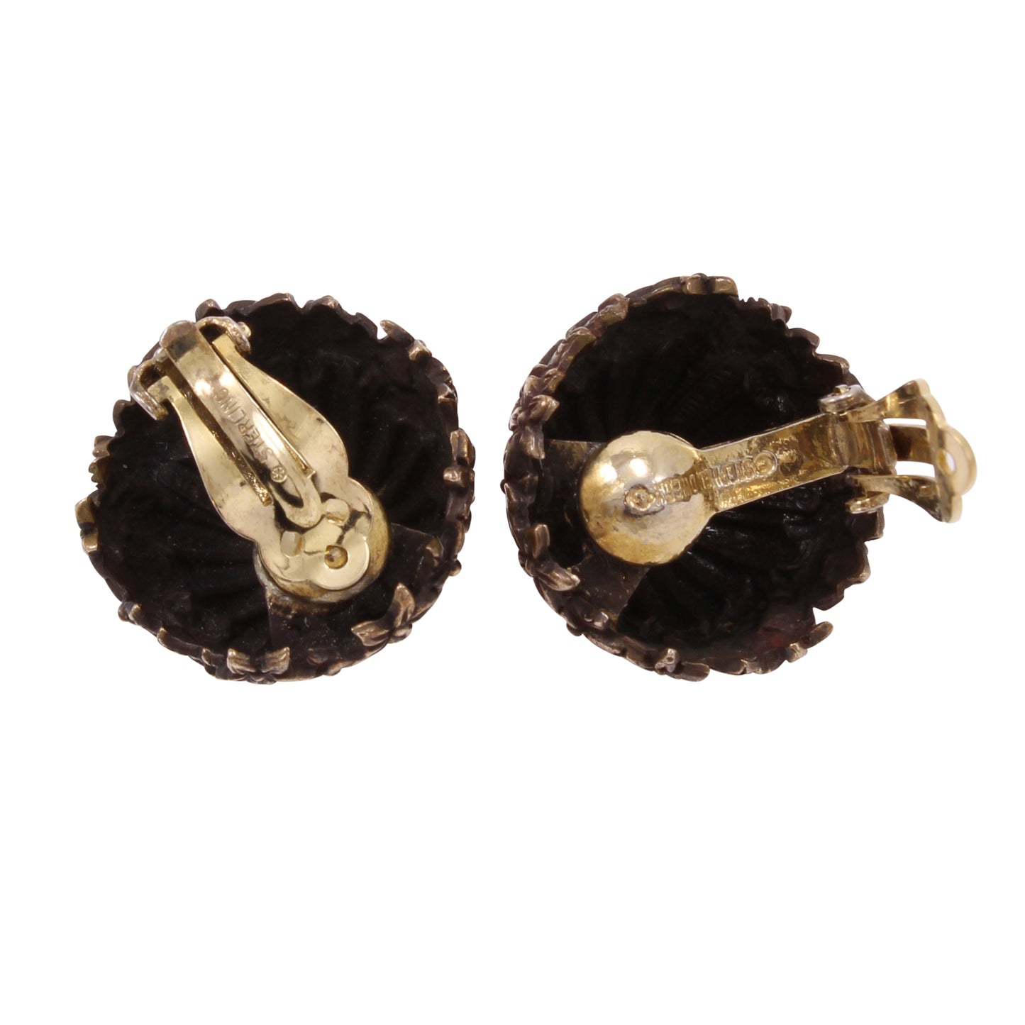 Stephen Dweck Sterling Bronze Finish Earrings