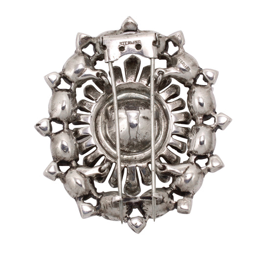 Eisenberg Original Sterling Rhinestone Fur Clip/Pin Back