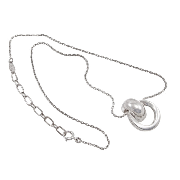 Henkel & Grosse Sterling Silver Modernist Pendant Necklace Full