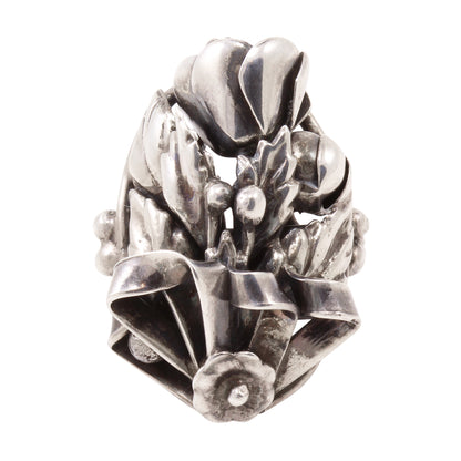 Sterlng Silver Vintage Handmade Ring Front