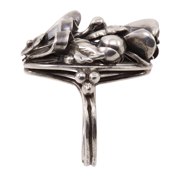 Sterlng Silver Vintage Handmade Ring Side