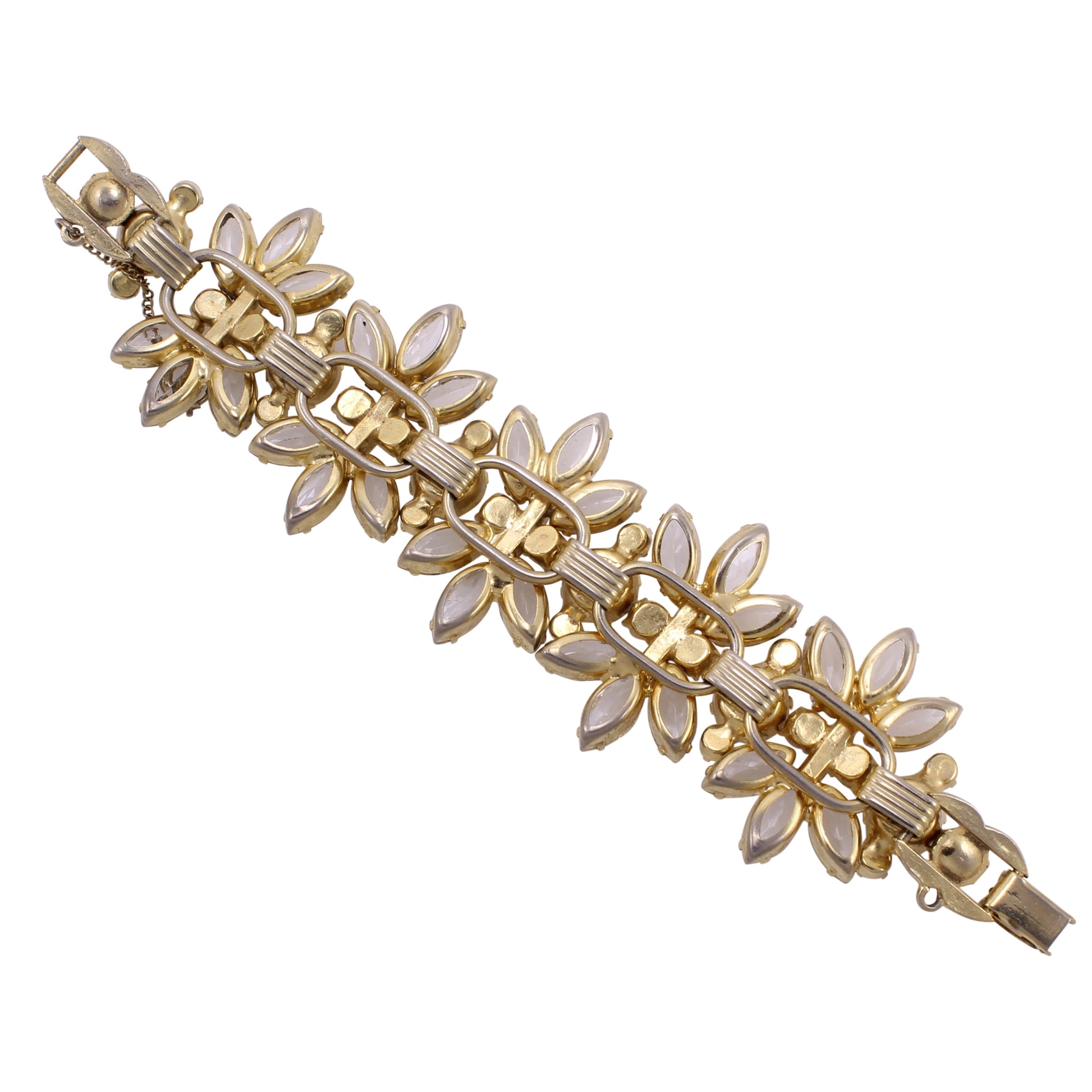 Juliana Glamorous Clear and Aurora Borealis Bracelet Back
