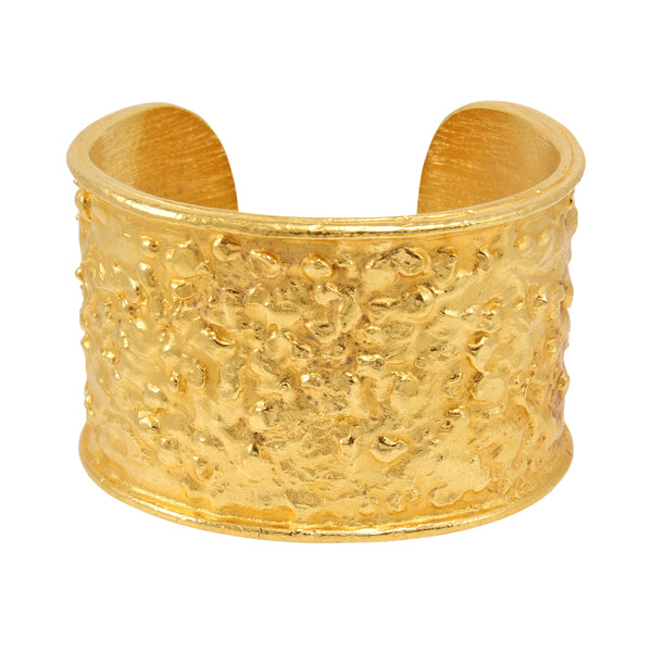 Kenneth J. Lane KJL Gold Tone Cuff Bracelet Front