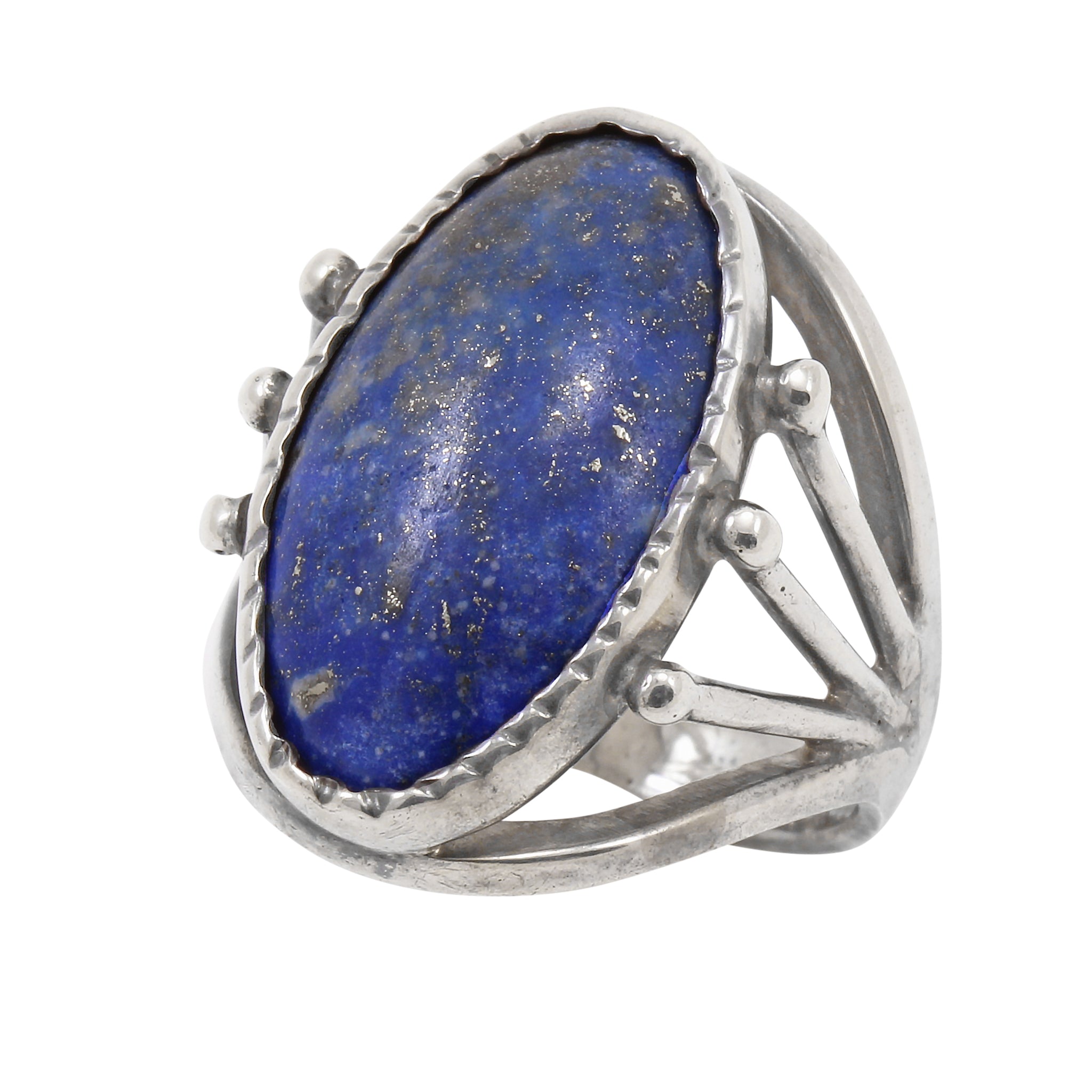 Lapis and Silver Vintage Ring 