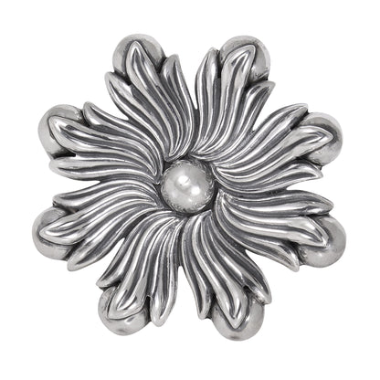 Los Castillo, Taxco Mexico Sterling Silver Foliate and Flower Bud Pin
