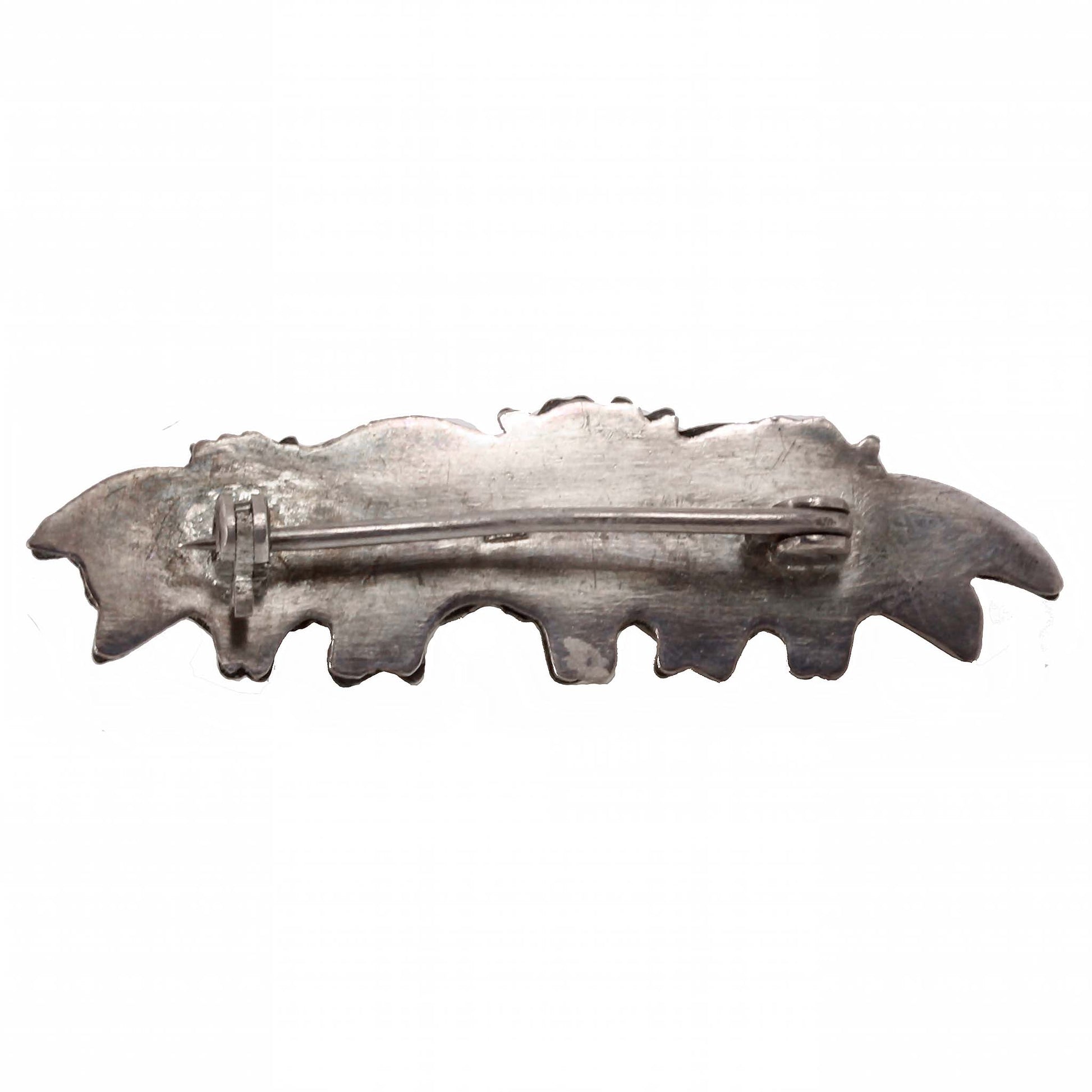 Japanese Silver Menuki Pin Back