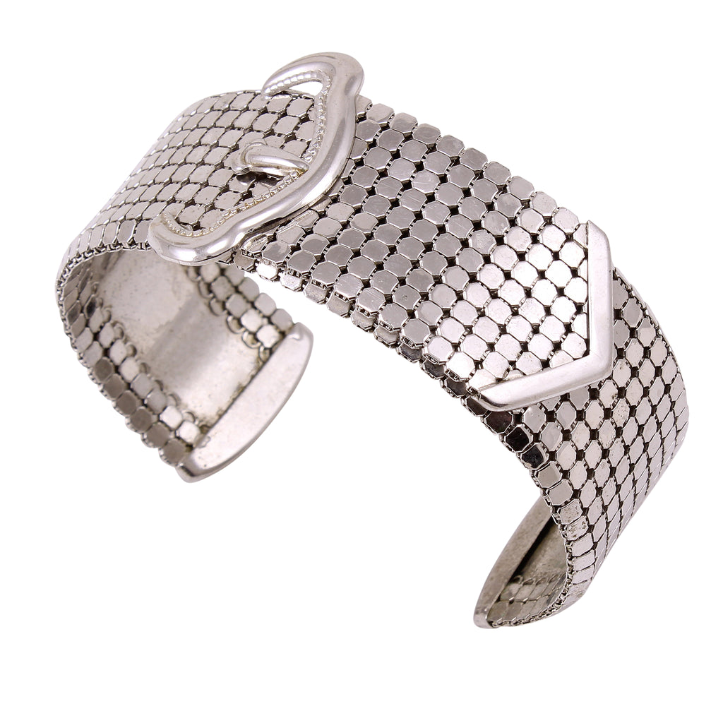 Gucci 1970 Milano Vintage Buckle Bracelet In .925 Sterling Silver With –  Treasure Fine Jewelry