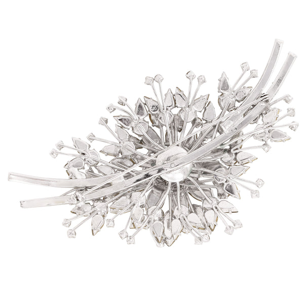 Massively Gorgeous Rhinestone Brooch, Max Muller Back
