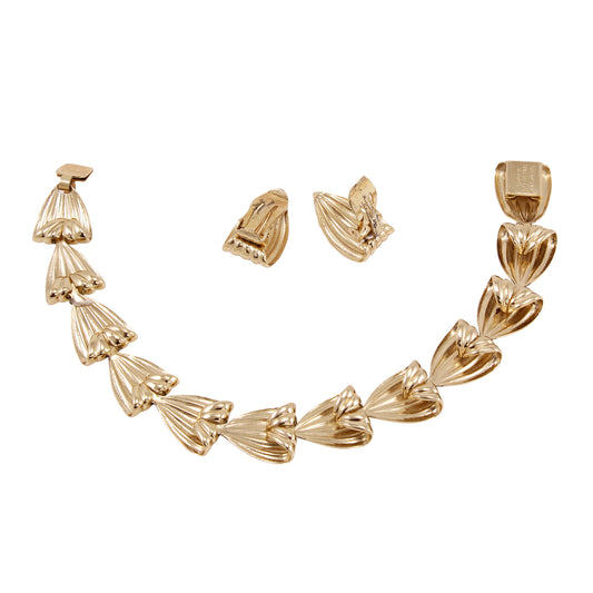 Napier Sterling Vermeil Bracelet and Earrings Back