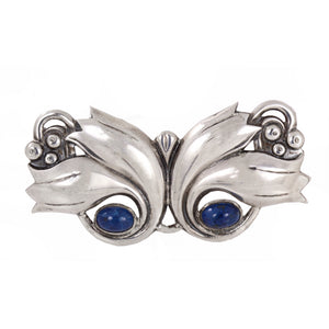 Otis Sterling Silver and Blue Sodalite Pin/Brooch Front