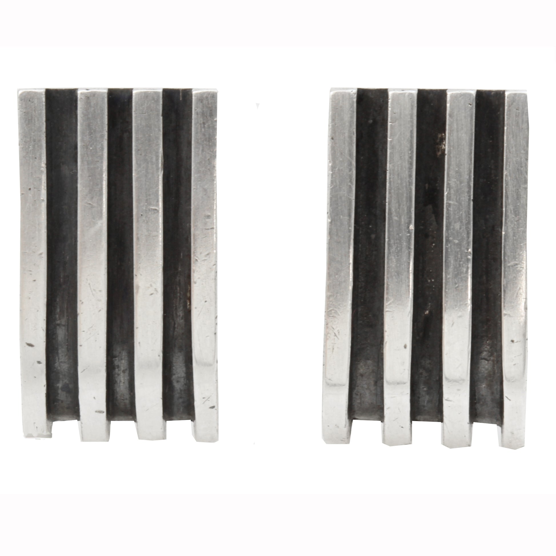 Antonio Pineda Sterling Silver Cuff Links Front